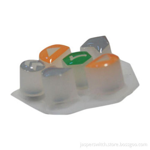Five buttons silicone rubber keypad for remote control